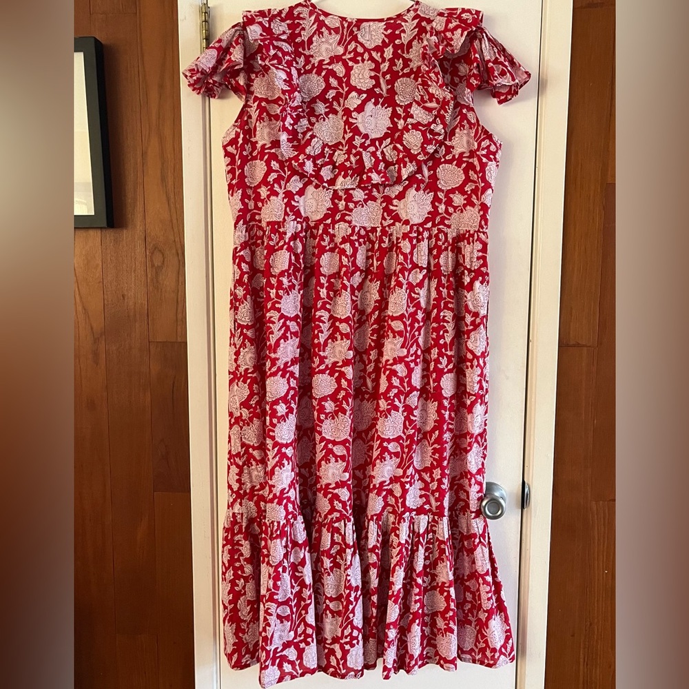 Mille Clementine Dress Red Zinna - Picture 4 of 12